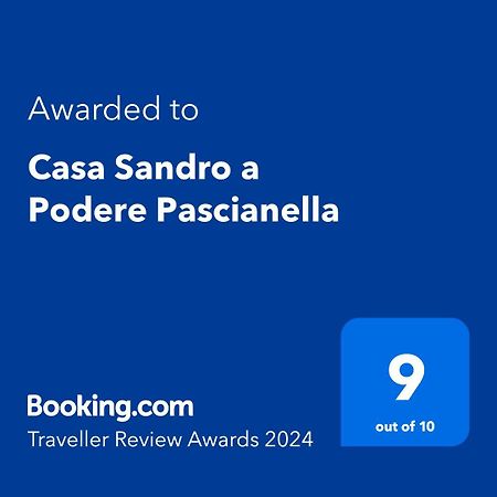 Casa Sandro A Podere Pascianella Villa Castelmuzio Ngoại thất bức ảnh